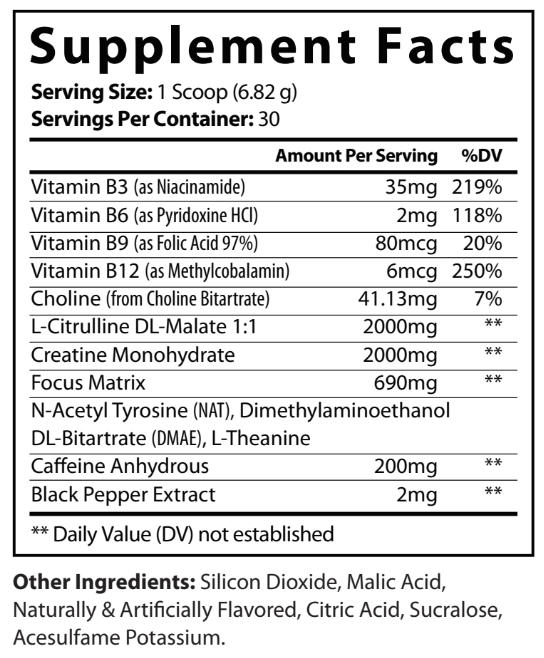 Fruit Punch Pre-Workout | Sugar Free