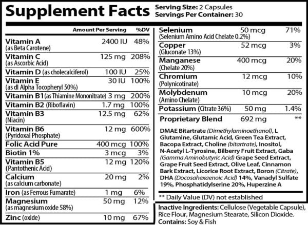 Intellect | Focus, Memory & Reaction Nootropic Capsules