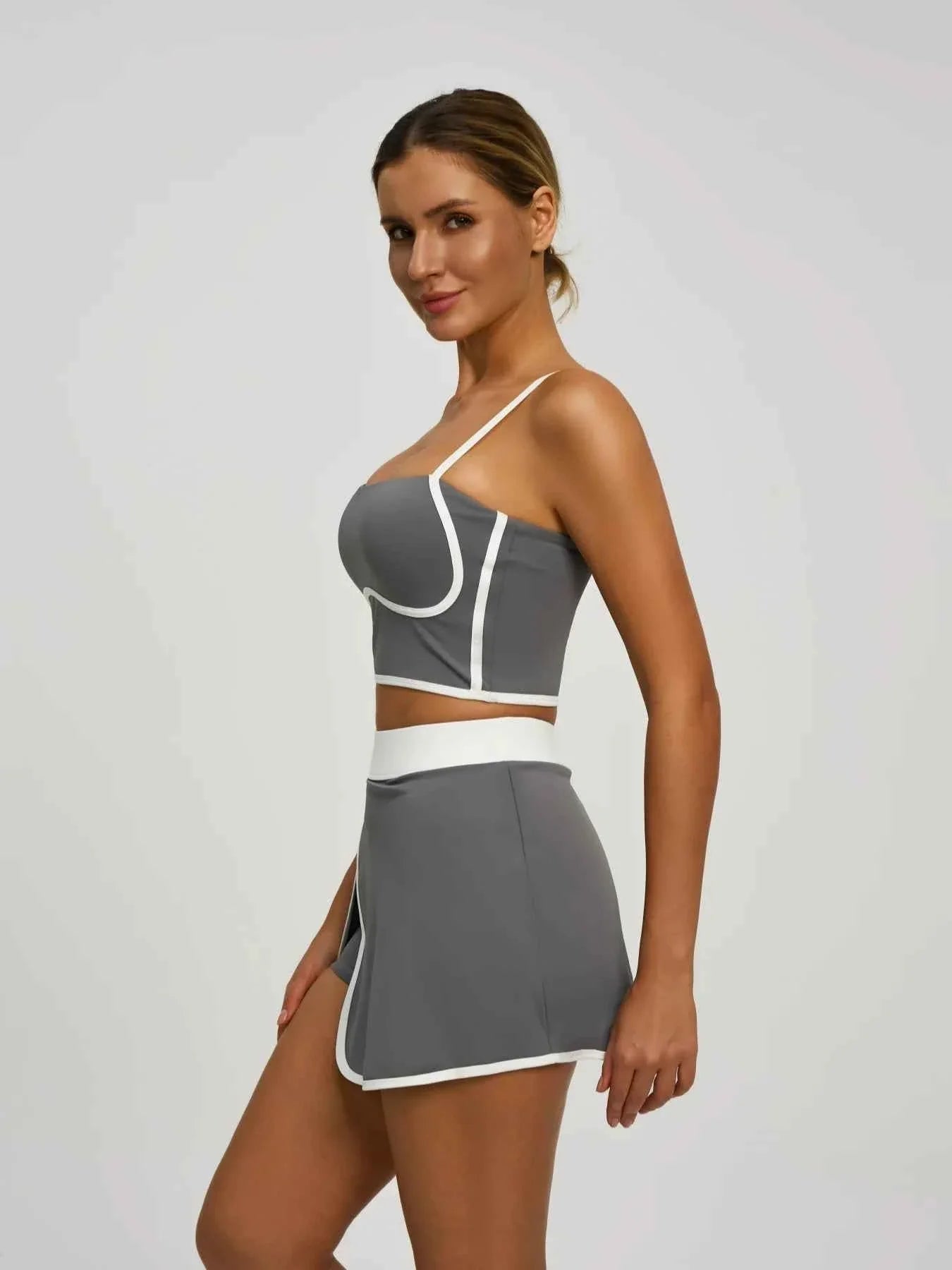 Padded Crop Top & Pocket Skort