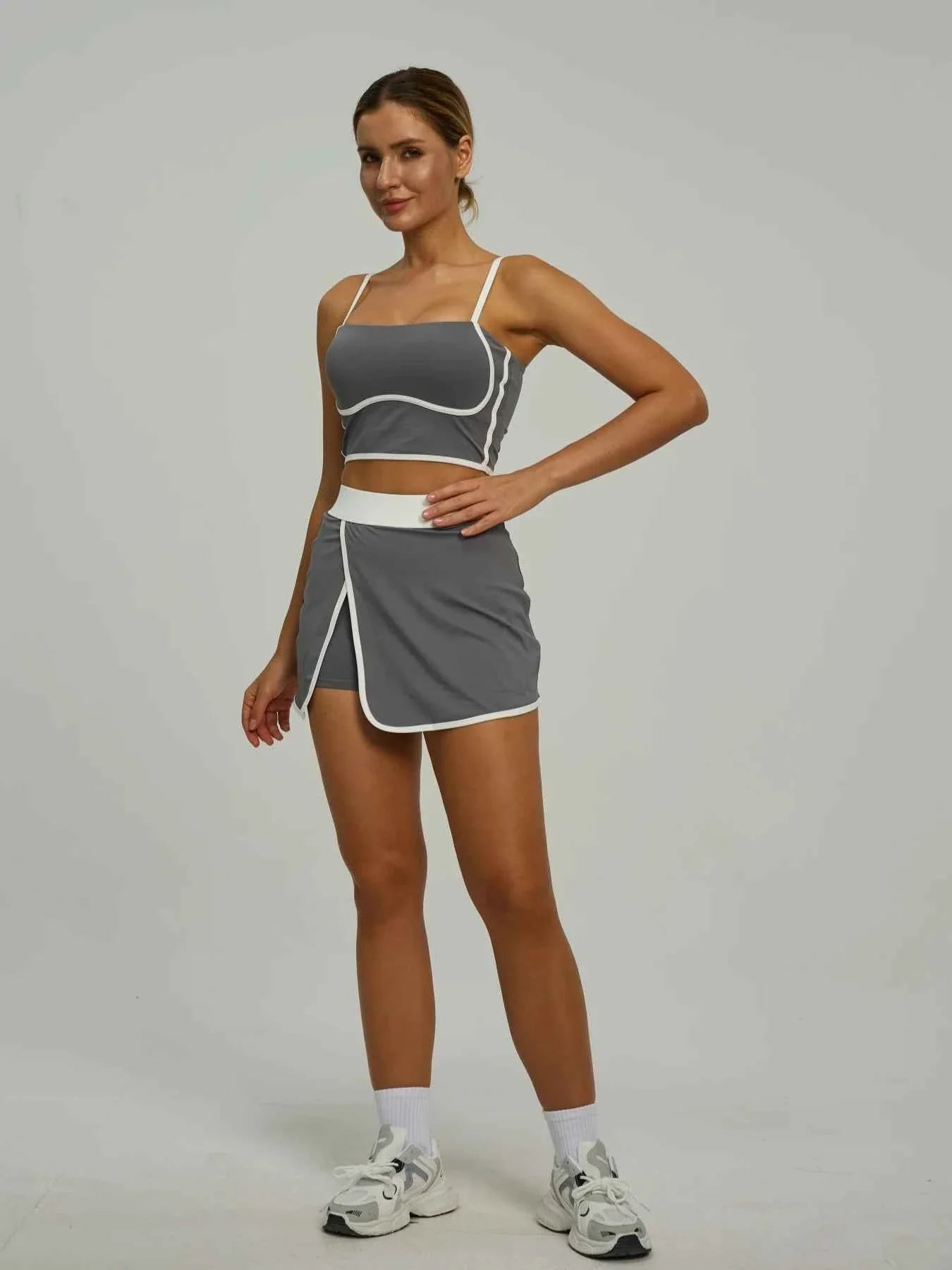 Padded Crop Top & Pocket Skort
