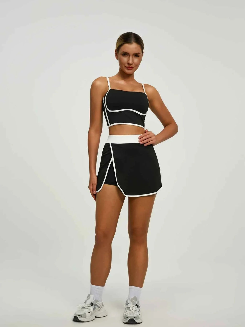 Padded Crop Top & Pocket Skort