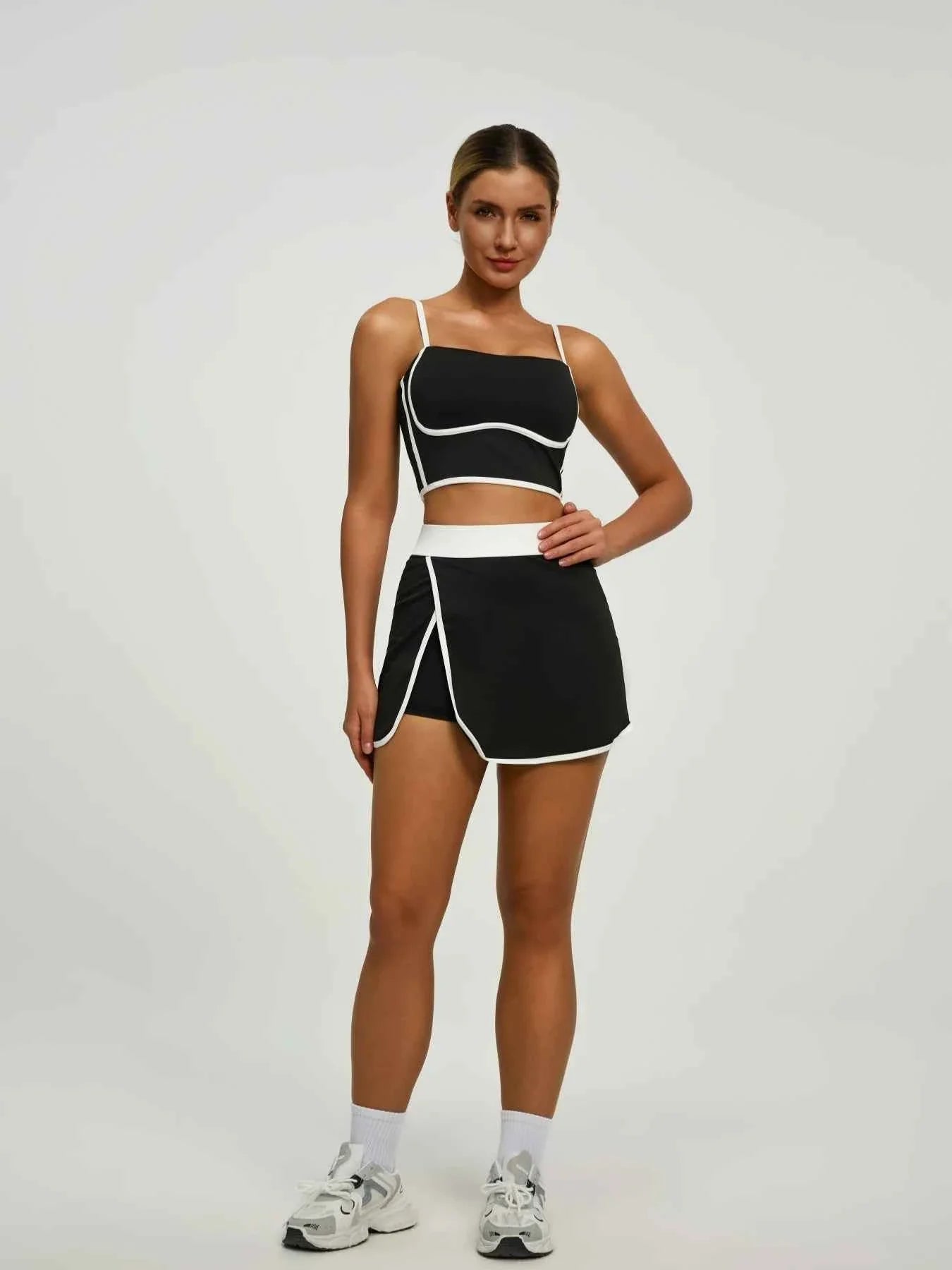 Padded Crop Top & Pocket Skort
