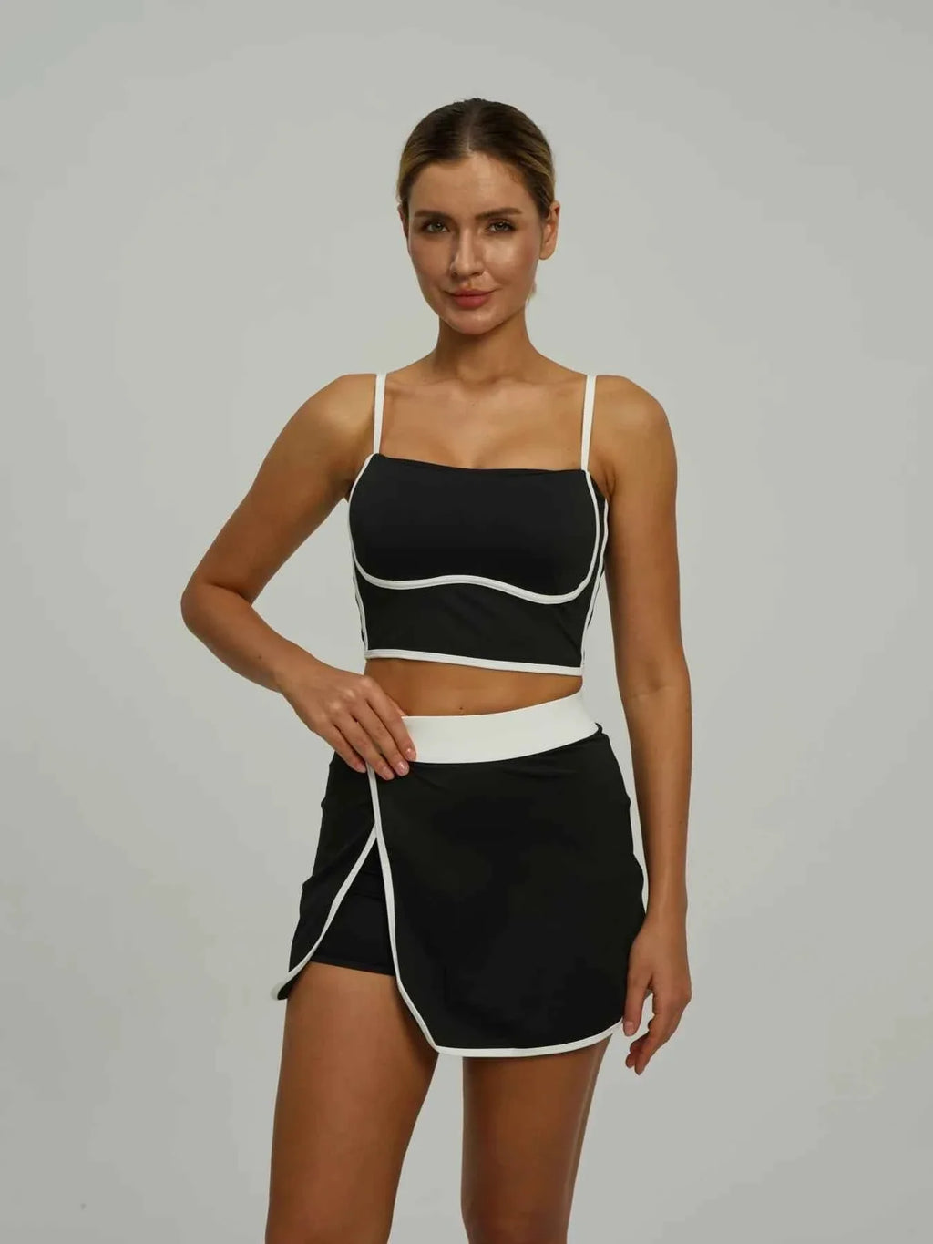 Padded Crop Top & Pocket Skort