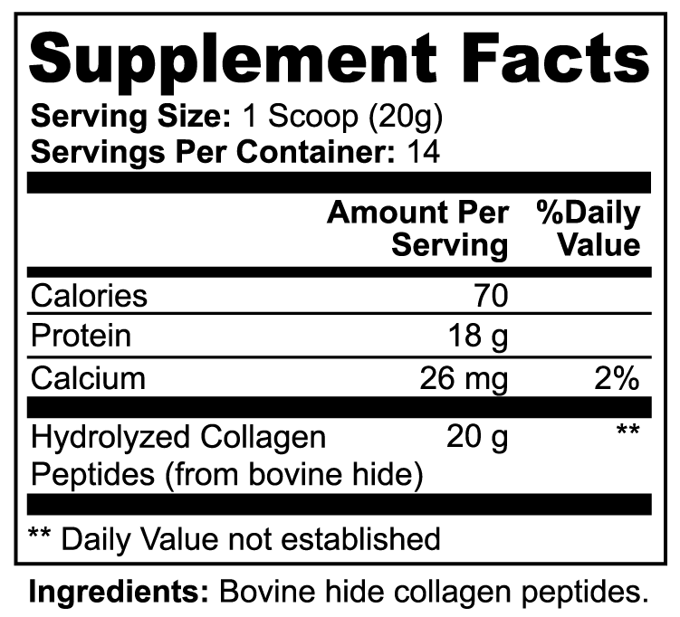 Hydrolized Collagen peptides